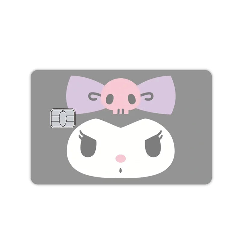 Gray Kuromi Face Card