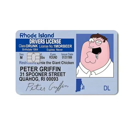 Peter Griffin Drivers License