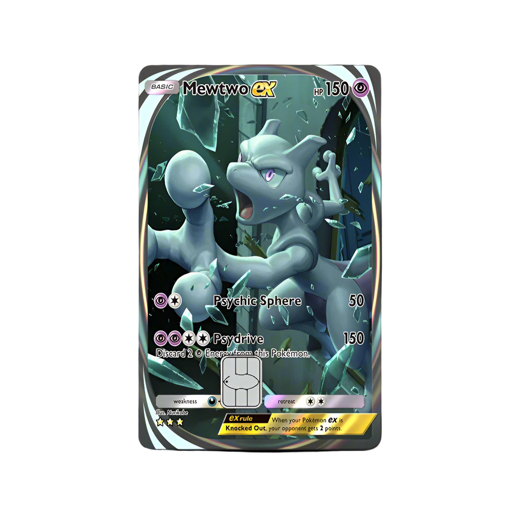 Holographic Mewtwo EX Pokemon Card Skin