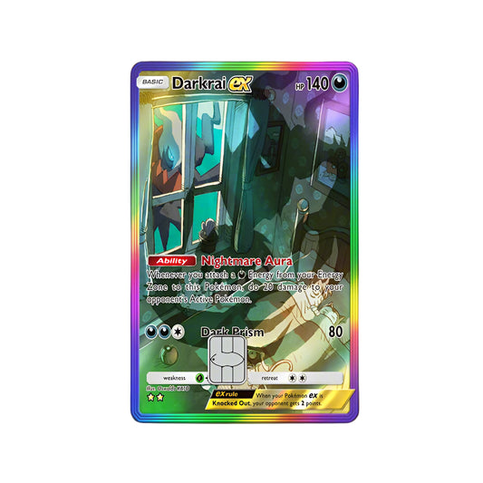 Holographic Darkrai Pokemon Card Skin