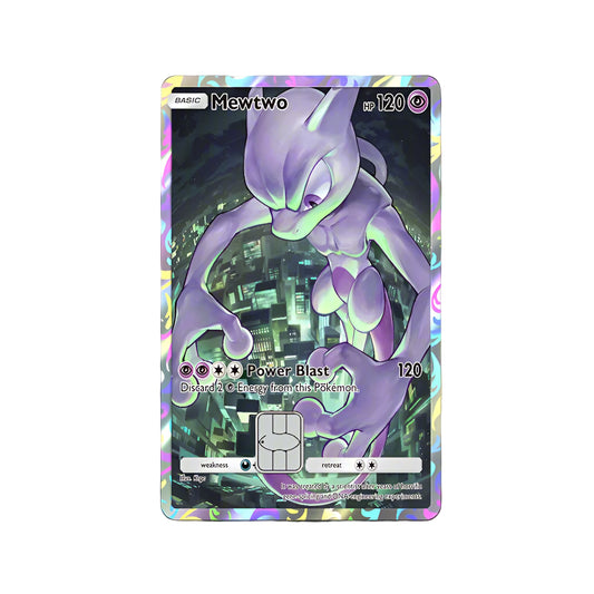 Holographic Mewtwo Pokemon Card Skin