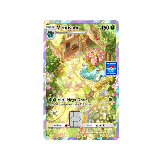 Holographic Venusaur Pokemon Card Skin